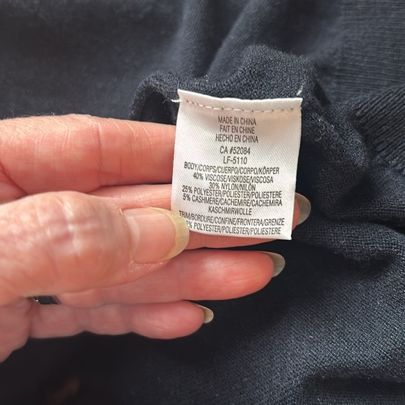 Cashmere Blend Layered Sweater Blouse S - Picture 6 of 7